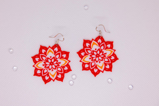 Mandala Earrings Medium Size