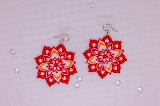 Mandala Earrings Medium Size